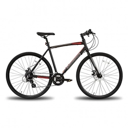 QILIYING Bike QILIYING Cruiser Bike 3 Color 24 Speed 700C Ordinary Fork Front And Rear Disc Brakes Jianda Tire Aluminum Frame Road Bike Bicycle (Color : Black, Size : 24)