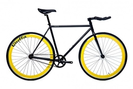 Quella Road Bike Quella Nero Bike - Black / Yellow, Small / Medium / 54 cm
