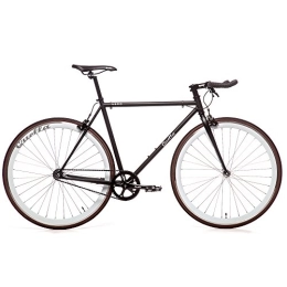 Quella  Quella Nero White (58cm) Fixie Fixed Gear Single Speed Commuter Bicycle