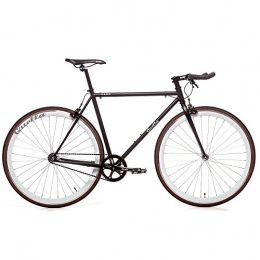 Quella  Quella Nero White (61cm) Fixie Fixed Gear Single Speed Commuter Bicycle