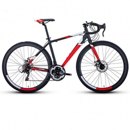 QuXiaoMo Bike QuXiaoMo Mountain Bikes, Unisex And Unisex Alloy Bikes With Bent Handlebars And Variable Speed, 700C Wheels, Double Disc Brakes Commute