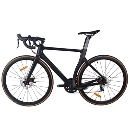 QYTECzxc Mens Bicycle Black Carbon Fiber Bike, Suitable for Riding, Work and Backcountry