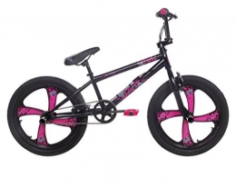 RAD The Ultimate Strength Road Bike RAD Cruz Mag, Girls Bmx Bike, 20 Inch Wheel, Charcoal Black / Pink