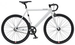 Retrospec Bike Retrospec Bicycles Drome Track Urban Commuter Bike Fixed-Gear / Single-Speed with Sealed Bearing Hubs, White, 58cm / Large