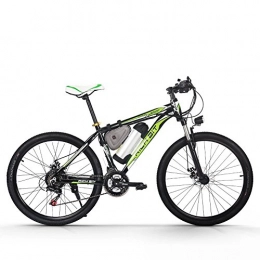 RICHBIT Electric Bike 250W Motor High Performance Lithium-ion Battery Alluminum Frame Mountain Bicycle Cross Country For Unisex Black-Green