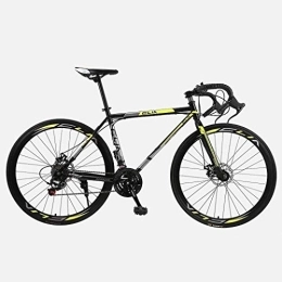 Aoyo Bike Road Bike, 26 Inches 21-Speed Bicycle, Double Disc Brake, High Carbon Steel Frame, Road Bicycle Racing, Men's And Women Adult, (Color : B1)