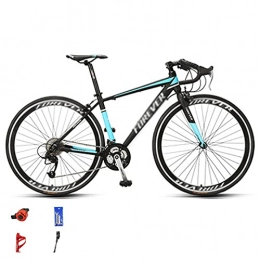 WANYE Bike Road Bike 700C * 28C Wheels With 27-Speed for Man Woman City Bike Urban City Commuter Bicycle black blue-27speed