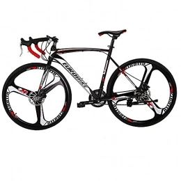 EUROBIKE Road Bike Road Bike 700C Wheel For Men and Women Adult Racing Bicycle Dual Disc Brake (54cm frame magnesium wheel)
