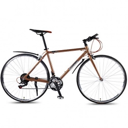 CCVL Road Bike Road Bike Adult Children Convenient Ultra-light Leisure Bicycle Suitable for City Commuting To Work, Brown