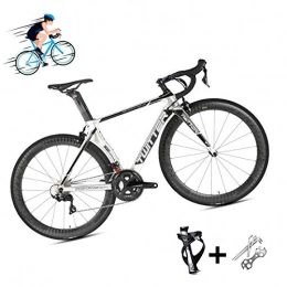DUBAO Bike Road bike R7000-22 speed large set of tire 700C ultralight road bike Tour of France, 18K carbon fiber material racing car with UV color reflective luminous signs+with hidden line design, D06, XS