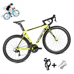DUBAO Road Bike Road bike R7000-22 speed large set of tire 700C ultralight road bike Tour of France, 18K carbon fiber material racing car with UV color reflective luminous signs+with hidden line design, D08, M