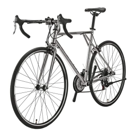 EUROBIKE Bike Road Bikes mens, 21-Speed bike, 54CM-Frame, Multiple Color (560-silver)