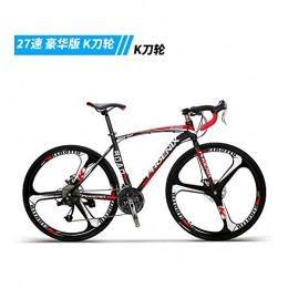 Road bikes, road vehicle disc brakes, bicycle handlebar, the bicycle shift, racing double disc, (Color : Red)