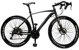  Road Bike ROADEX Road Mountain Bike Bicycle 21 Speed 26" Wheel Carbon Frame Dual Disc Brake - Black