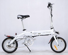 Roll over image to zoom in Electric Bike Foldable 36V 8Ah Lithium-ion Battery Inside Electric Motor Bicycle Ebike 14" (White)