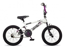 Rooster Road Bike Rooster Radical 16 BMX Bike White / Purple with 16" Spoke Wheels