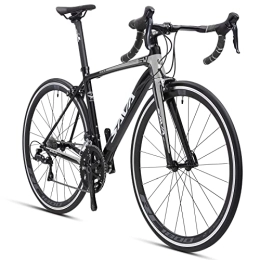 SAVADECK  SAVADECK Aluminium Road Bike, R6 700C Carbon Fork Road Bicycle Lightweight Aluminium Alloy Frame Road Bike with SORA R3000 18 Speed Derailleur System and Double V Brake for man and woman
