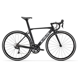 SAVADECK  SAVADECK Warwind5.0 Carbon Road Bike, 700C wheels Racing bike Carbon Fiber Frame, Fork & Seat post with Shimano 105 22 Speed Derailleur System and continental 25C tires for unisex