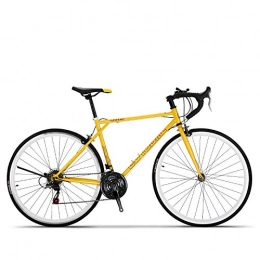 SChenLN Bike SChenLN High-carbon steel road bike 21-speed off-road racing bike suitable for adult bikes-yellow