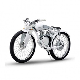 SHIPAO Road Bike SHIPAO Electric Motorcycle E-Bike For Adults 48V 800W 50KM / H, Classical Style Retro Motorbike, Removable Lithium Battery Green Energy City / Beach Cruiser with Powerful Display LED (White)