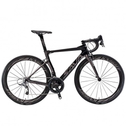 SKNIGHT Bike SKNIGHT Phantom3.0 700C Carbon Fiber Road Bike with SHIMANO Ultegra R8000 22-Speed Group Set (Black Gray, 56cm)