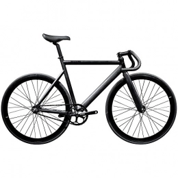 State Bicycle Road Bike State Bicycle Unisex's 6061 Label Fixed Gear Bike-Matte Black, 49 cm