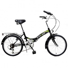 Stowabike Folding City Compact Bike - Black/Green