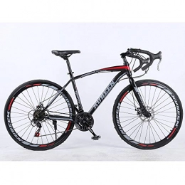 TDPQR Bike TDPQR 400C Aluminum Alloy Road Bikes, Ultra-light 21 30 33 Speed Racing with Derailleur System Double Disc Brake Wheeled Road Bicycles for Men's Women's