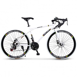Ti-Fa Bike Ti-Fa 26" Road Bicycles for Adult, 24-Speed Bikes, Double Disc Brake, High Carbon Steel Frame, Road Bicycle Racing, Men's And Women Adult-Only