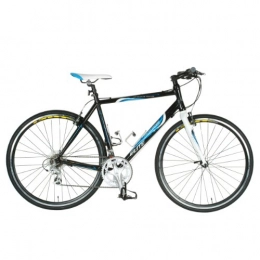 Tour De France Road Bike Tour de France Packleader Elite Fitness Bike, 700c Wheels, Men's Bike, Black, 43 cm Frame