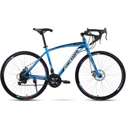 HAOYF Bike Trek Road Bike for Men And Women, 26-Inch 21-Speed Adult Women Bicycle, Rider Height 165-185 Cm (5.4-6 Feet), Student Men Double Disc Brake Sports Car, Blue