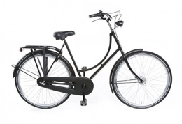 Tulipbikes Road Bike Tulipbikes, classic Dutch bike "Tulip 2", matt black, 3 speed Shimano, frame size 56cm