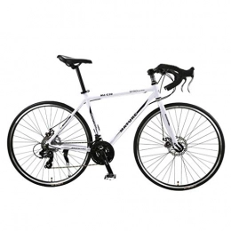 UNDERSPOR Bike UNDERSPOR Road Bike, 21-Speed 49CM Urban Road Bike, Aluminum Alloy Frame Shift Bike, 700C Wheels, White