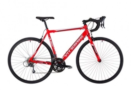 Vitesse Bike Vitesse Rush Unisex 55.5 cm Frame / 700c Wheels, Alloy Frame, 24 Speed Road Bike, Red