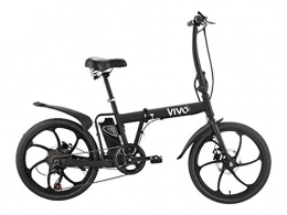 Vivo Bike  vivobike Fold VF20ElectricFoldable6-velocitWheel Diameter: 20"BikeBlack