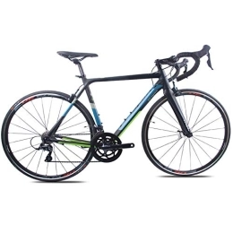 WJSW Bike WJSW Adult Road Bike, Professional 18-Speed Racing Bicycle, Ultra-Light Aluminium Frame Double V Brake Racing Bicycle, Perfect for Road Or Dirt Trail Touring, Green, TA30