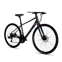 DJYD Road Bike Women Road Bike, 21 Speed Lightweight Aluminium Road Bike, Road Bicycle with Mechanical Disc Brakes, Perfect for Road Or Dirt Trail Touring, Black, XS FDWFN (Color : Black)