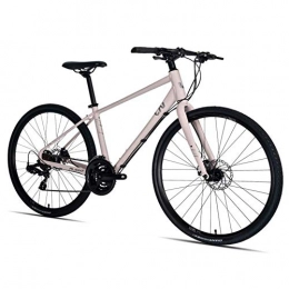 XHCP Bike XHCP bicycle Mountain bike Women Road Bike, 21 Speed Lightweight Aluminium Road Bike, Road Bicycle with Mechanical Disc Brakes, Perfect for Road or Dirt Trail Touring, Black, Xs, Pink, *S