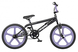 XN BMX Road Bike XN Skyway Freestyle Gyro BMX Bike - 20" Mag Wheels, Black / Lavender