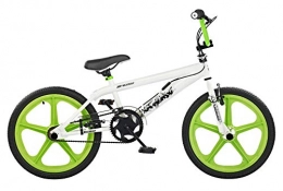 XN BMX Road Bike XN Skyway Freestyle Gyro BMX Bike - 20" Mag Wheels, White / Green