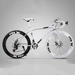 XSLY Bike XSLY 2020 New 26 Inch Road Mountain Bike Curved Handle Cycling 24 Speed Disc Brakes Front And Rear Bicycles High Carbon Steel Frame Road Bicycle for Women Men Adult