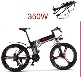 XXCY Bike XXCY Electric Folding Mountain Bike Mens Bicycle MTB M80 10.2Ah Lithium-ion battery 5 Levels PAS speed High Function Speedometer 50-60 Cycling Range Dual Susepension