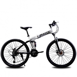 YAMEIJIA Road Bike YAMEIJIA Mountain bike riding 24 / 26 inch Variable speed dual shock reduction / 21-24-27 speed top match / foldable, White, 24inch21speed
