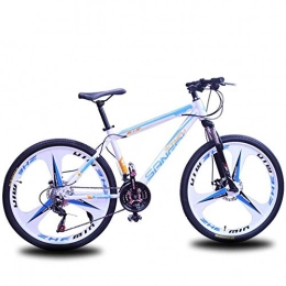YAMEIJIA Mountain bike riding 24/26 inch variable speed shock absorber disc brake / 21-24-27 speed flagship,bluewhite,24inch24speed
