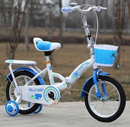 YEARLY Bike YEARLY Children's foldable bikes, Student folding bicycles Baby's bicycle Stroller Ultra-light Portable Foldable bikes For 5-9 years old-Blue 18inch