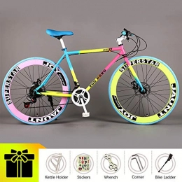 YI'HUI Road Bike YI'HUI Vantage Mens / Womens Hybrid Road Bike, Disc Brakes, Aluminum Frame, Multiple Colors, 601
