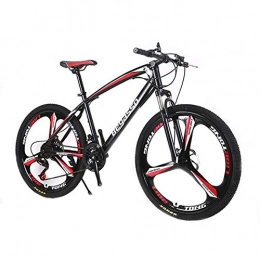 YQ Road Bike YQ Mountain Bike, 24" Inch High Carbon Steel Frame Unisex, 21 Speed Front And Rear Mechanical Disc Brake, A