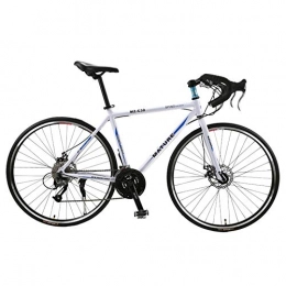YRXWAN Bike YRXWAN Adult Road Bike, Men Racing Bicycle with Dual Disc Brake, Aluminum Alloy Steel Frame Road Bicycle, City Utility Bike, 21 27 30 Speed, E, 21speed