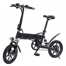 Z&L Road Bike Z&L 14 Inches Bicycle Electric Foldaway Bike With Lithium-Ion Battery Black