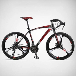 ZHTX Bike ZHTX Bicycle 26 Inch 27 Speed Bend Fixed Gear Road Bike Male and Female Students Broken Wind Road Racing Bicycle (Color : Black red)